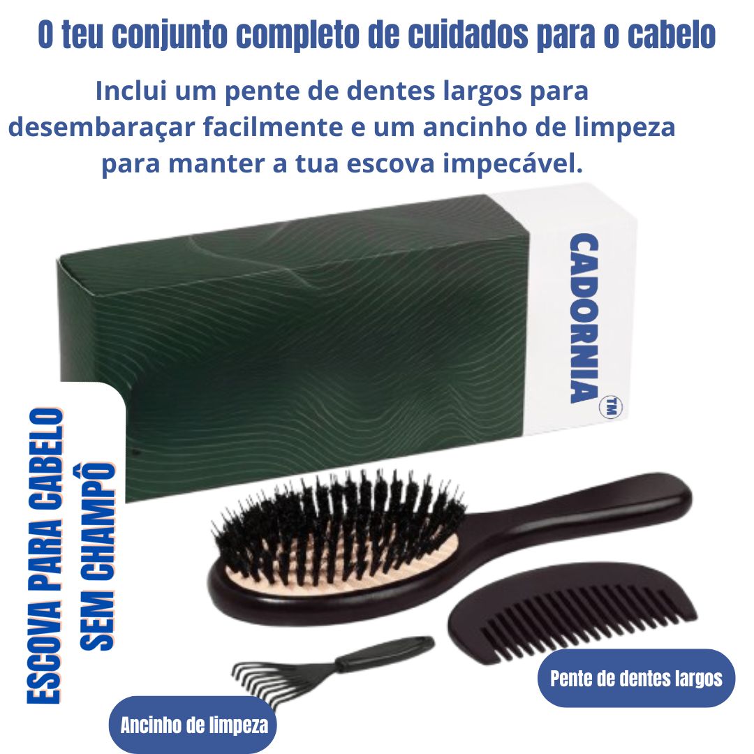 CADORNIA - Escova para cabelo sem champô